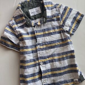 Paper Denim & Cloth Spring Short Sleeve Button Down Toddler Size 2T